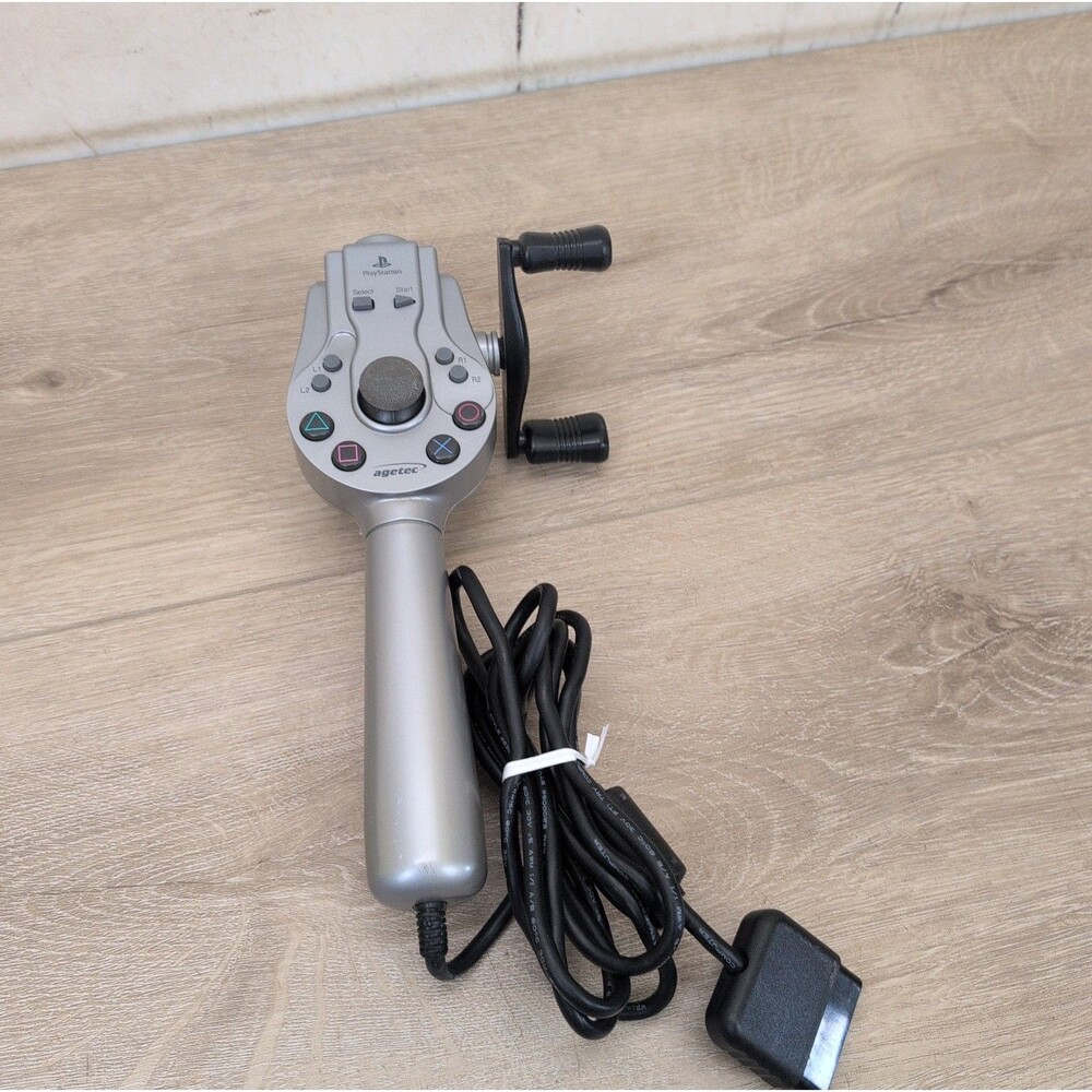 Sony PlayStation 1 PS1 Bass Landing #8670 Fishing Controller Reel Agetec Tested